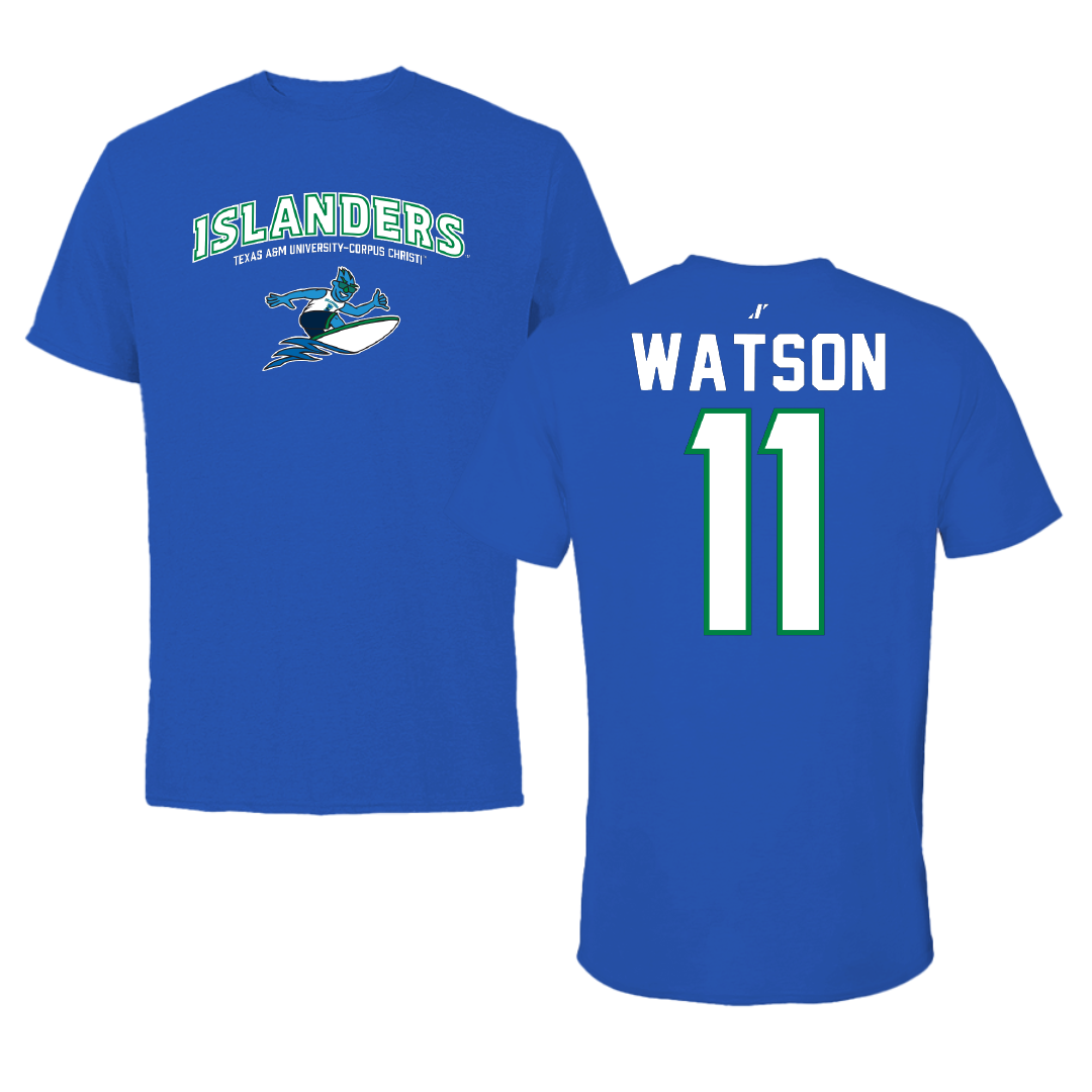 Texas A&M University-Corpus Christi Baseball Blue General Tee - #11 Matthew Watson