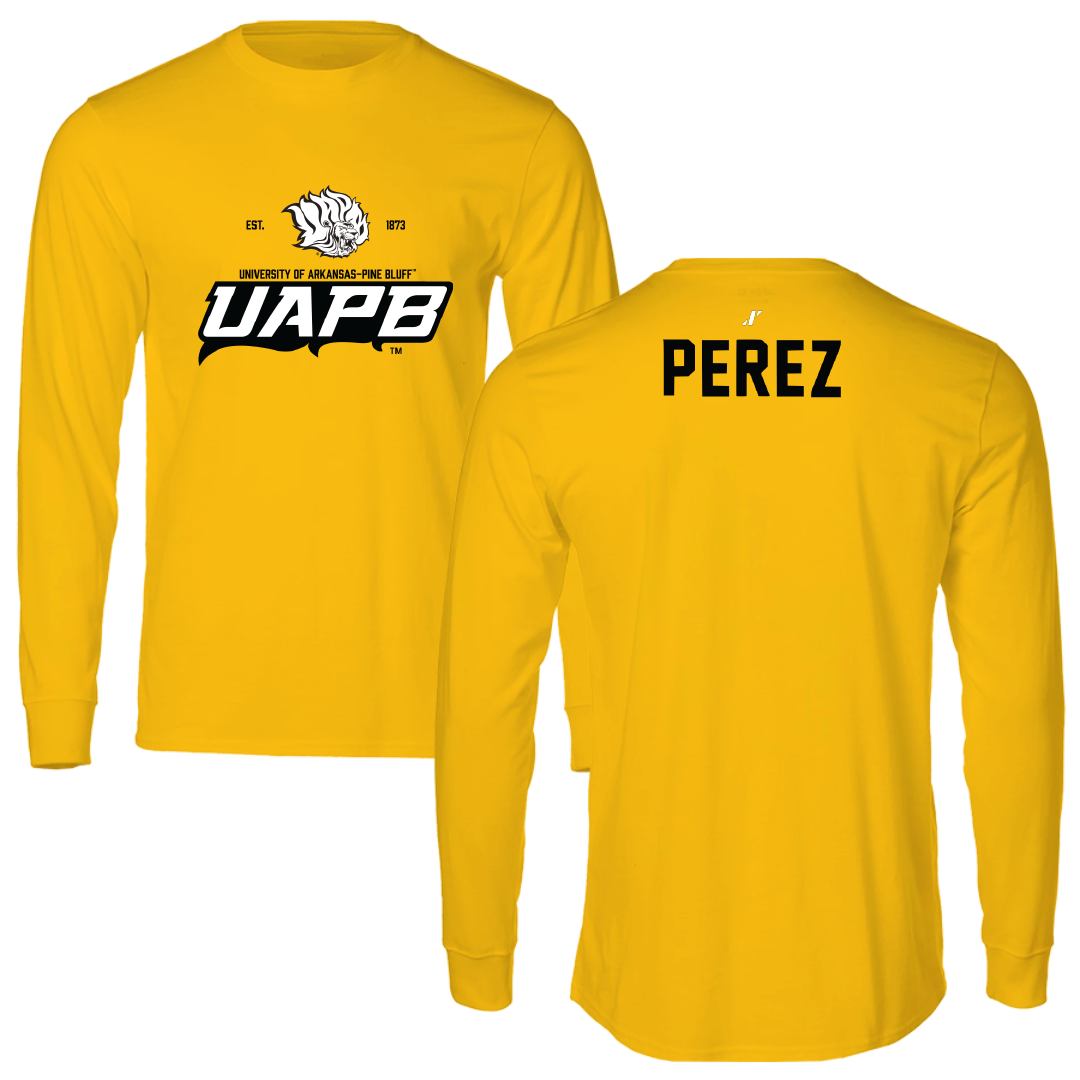 University of Arkansas-Pine Bluff Golf Gold General Long Sleeve - Angel Perez