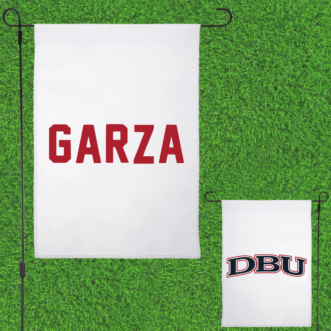 Dallas Baptist University Golf White Garden Flag - Eryn Garza
