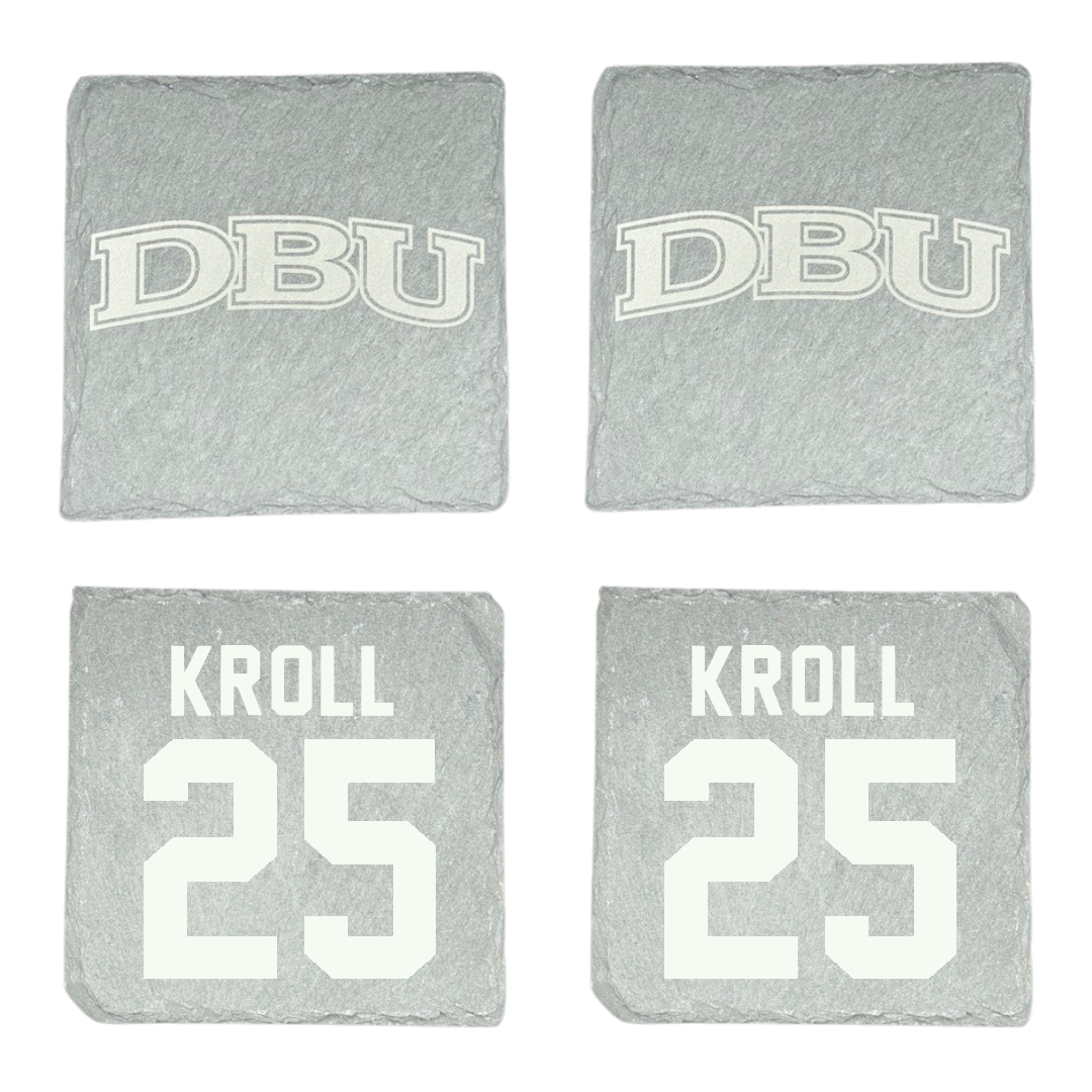 Dallas Baptist University Basketball Stone Coaster (4 Pack)  - #25 Graham Kroll