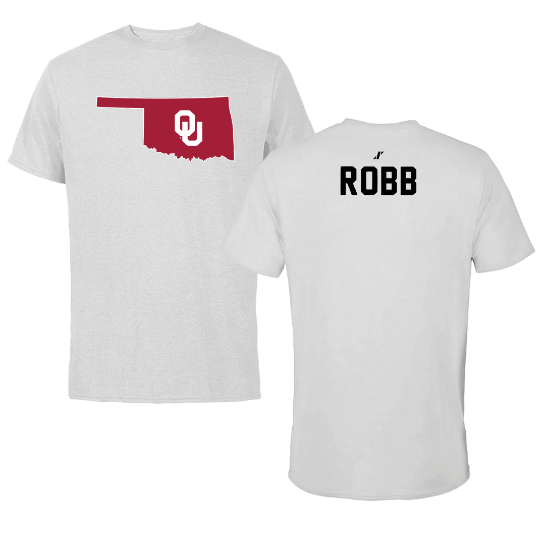 University of Oklahoma Rowing Light Gray State Tee - Alexa Robb
