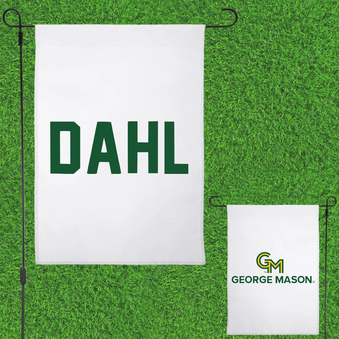 George Mason University Golf White Garden Flag - Brayden Dahl