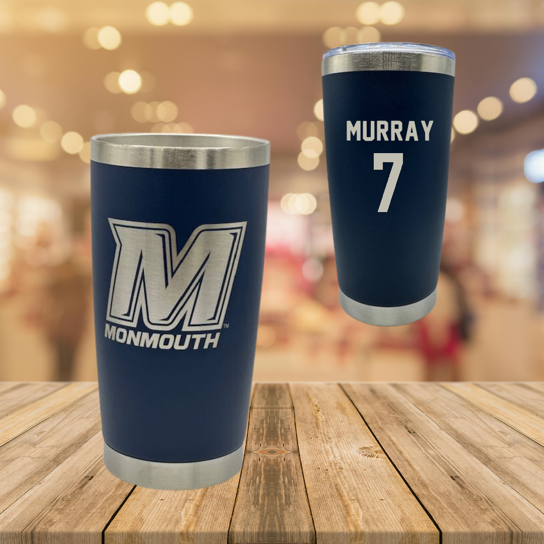 Monmouth University Basketball Navy Stainless Steel Tumbler - #7 Isabella Murray