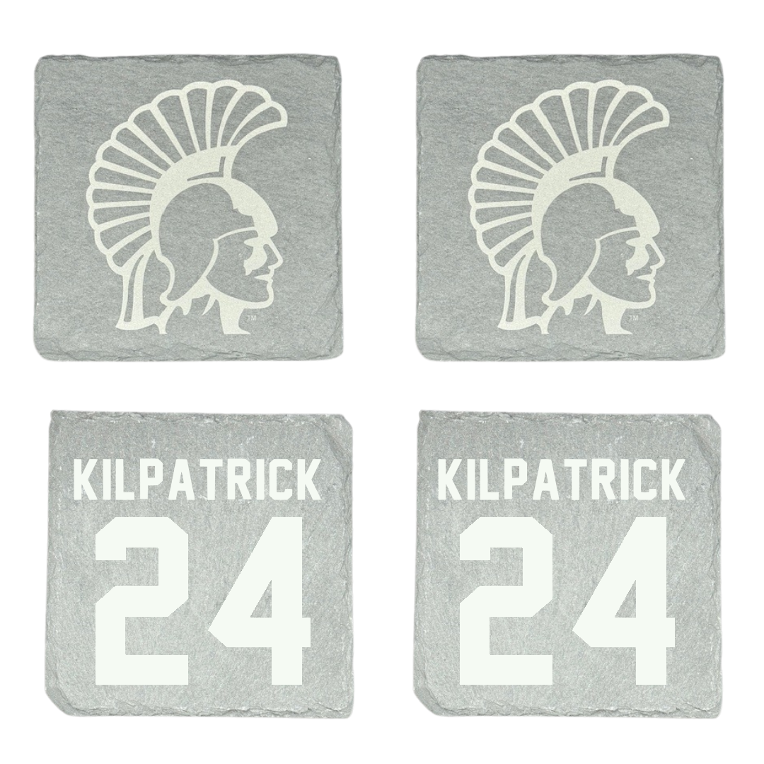 Winona State University Basketball Stone Coaster (4 Pack)  - #24 Emmaline Kilpatrick