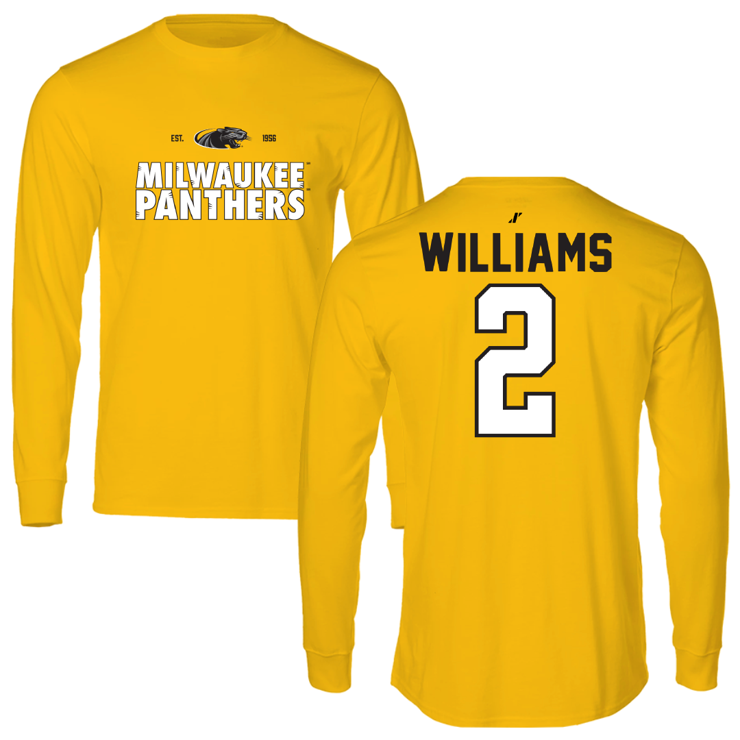 University of Wisconsin-Milwaukee Basketball Gold General Long Sleeve - #2 Jada Williams