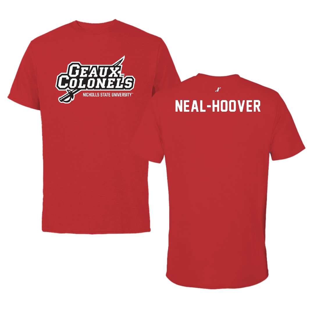 Nicholls State University TF and XC Red General Performance Tee - Cherie Neal-Hoover