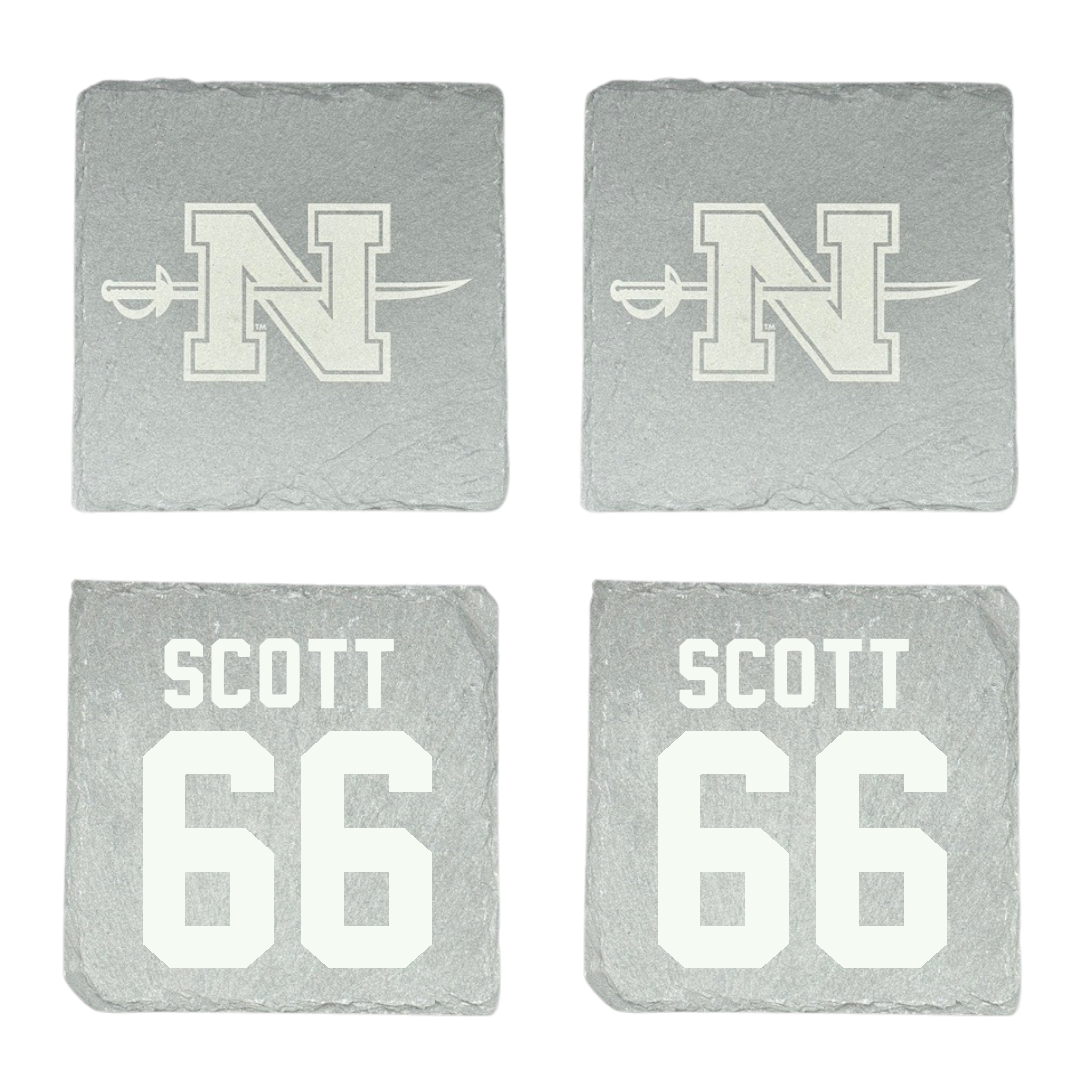 Nicholls State University Football Stone Coaster (4 Pack)  - #66 Sameij Scott