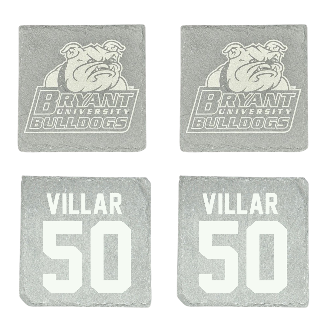 Bryant University Football Stone Coaster (4 Pack)  - #50 Maximus Villar