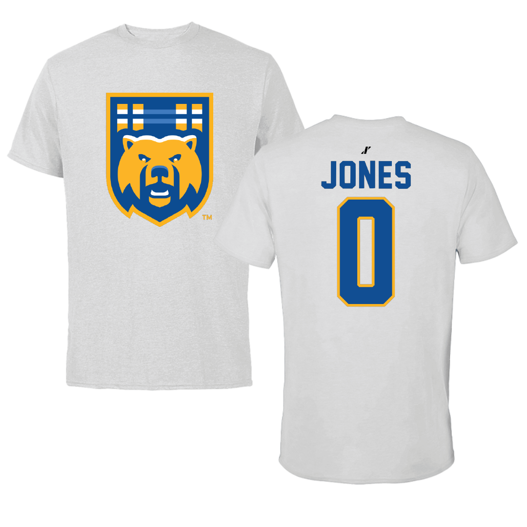 University of California-Riverside Basketball Light Gray Performance Tee - #0 Tyler Jones