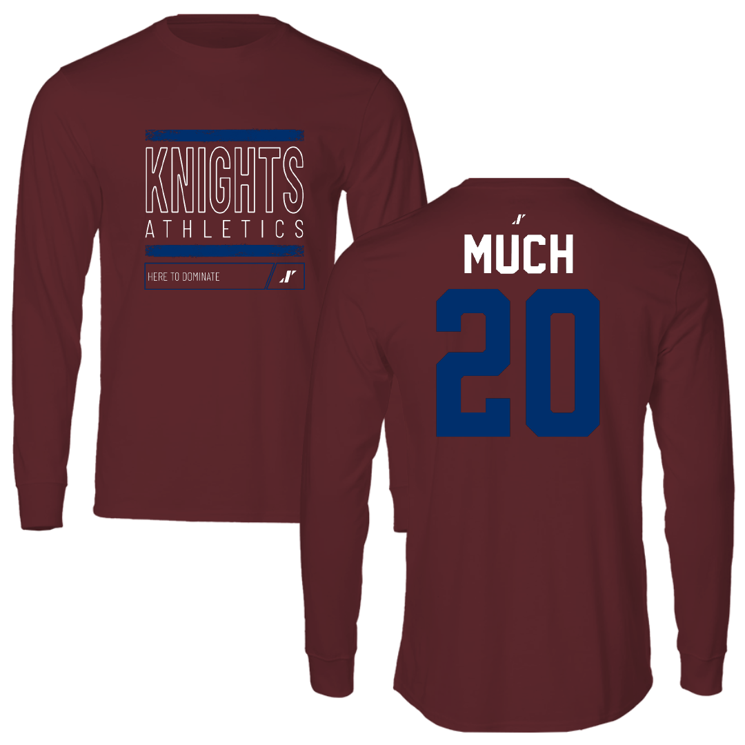 Fairleigh Dickinson University-Metropolitan Campus Volleyball Maroon Dominate Long Sleeve - #20 Jessica Much