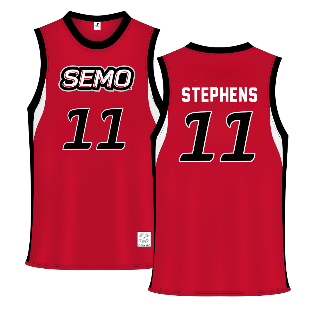 Southeast Missouri State University Red Basketball Jersey - #11 Abby Stephens