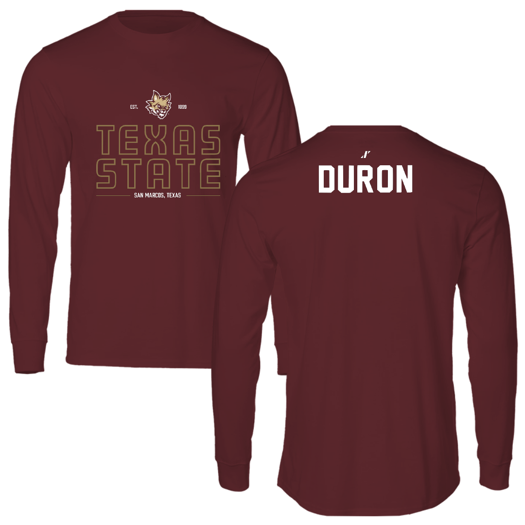 Texas State University TF and XC Maroon General Long Sleeve - Melanie Duron