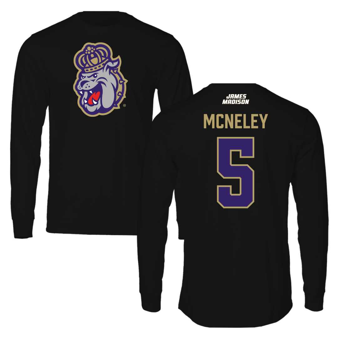 James Madison University Volleyball Black Long Sleeve - #5 Julia McNeley