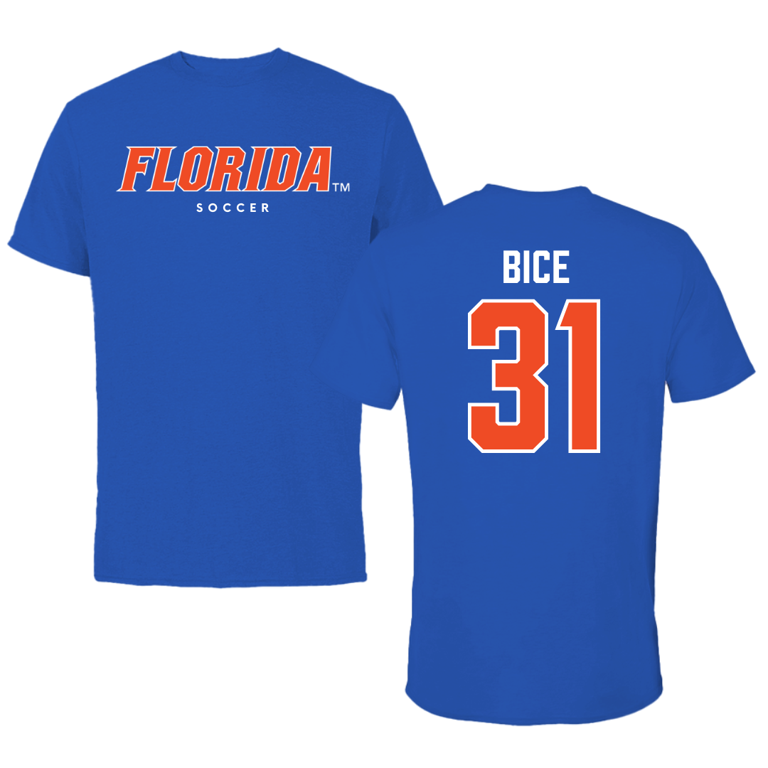 University of Florida Soccer True Royal Florida Performance Tee - #31 Paris Bice