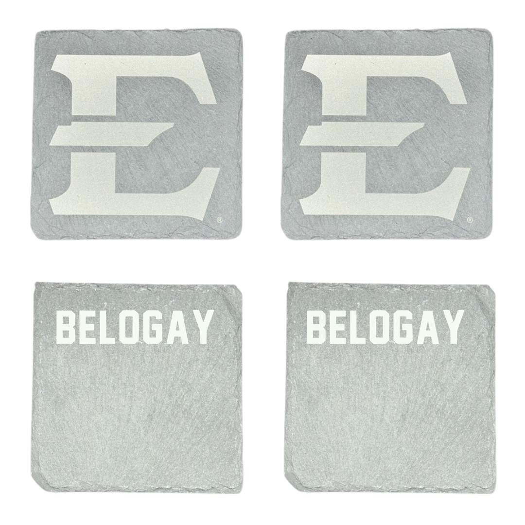 East Tennessee State University Triathlon Stone Coaster (4 Pack)  - Izi Belogay