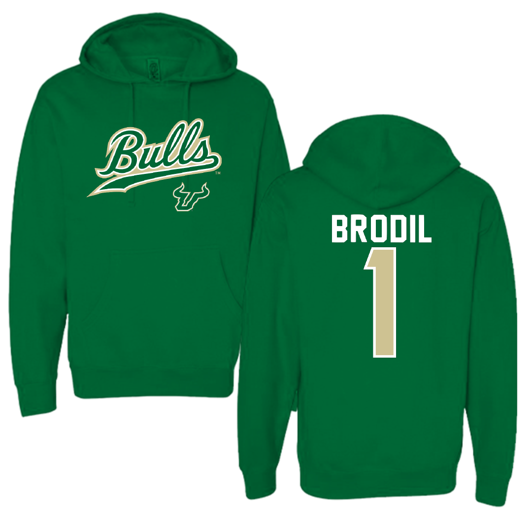 University of South Florida Baseball Green General Hoodie - #1 Marcus Brodil