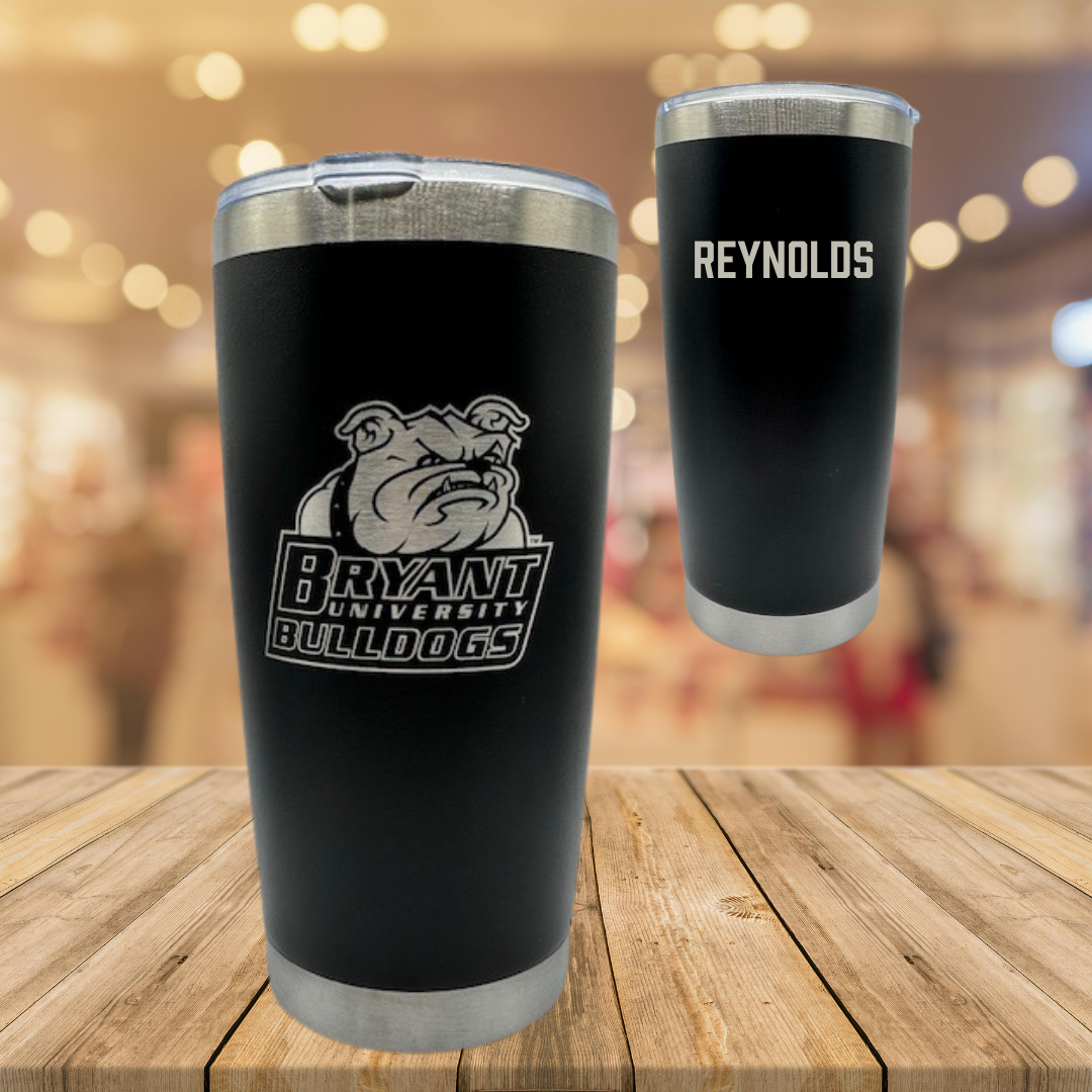 Bryant University TF and XC Black Stainless Steel Tumbler - Dawson Reynolds