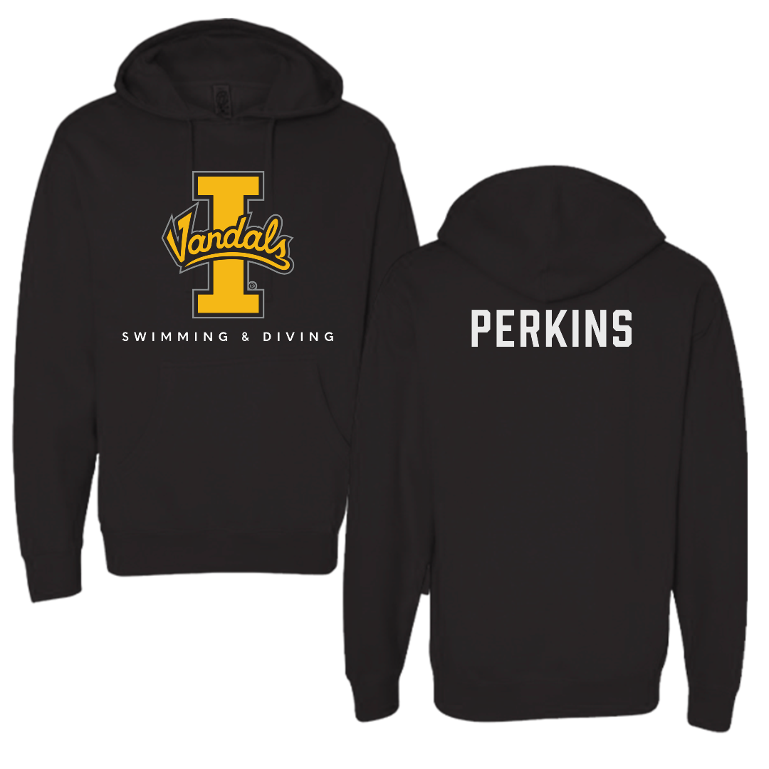 University of Idaho Swimming & Diving Black Vandals Hoodie - Amelia Perkins