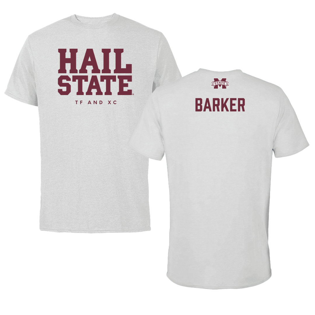 Mississippi State University TF and XC Solid Athletic Gray Performance Tee - Christion Barker