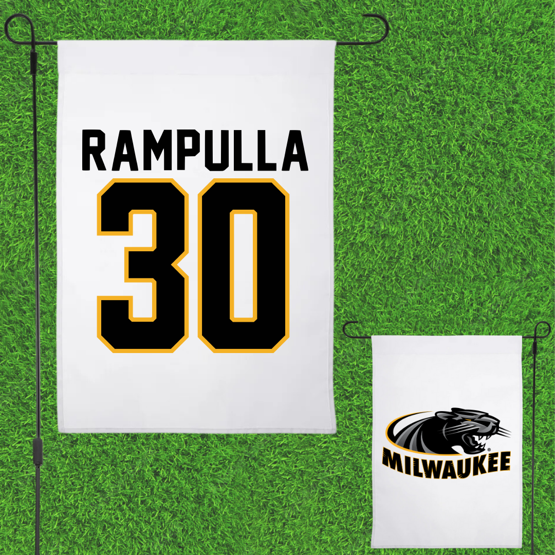 University of Wisconsin-Milwaukee Basketball White Garden Flag - #30 Sophia Rampulla