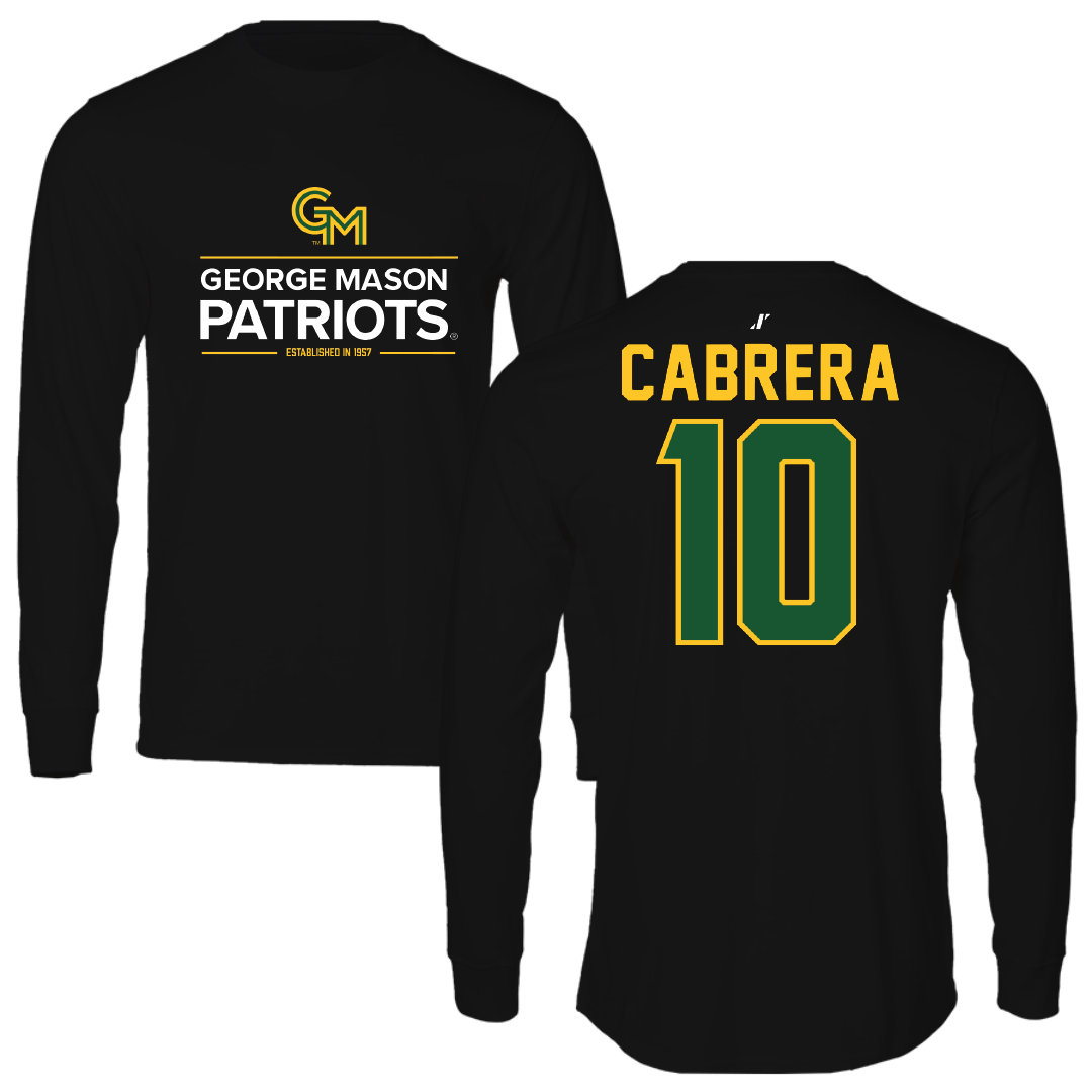 George Mason University Lacrosse Black General Long Sleeve - #10 Madison Cabrera