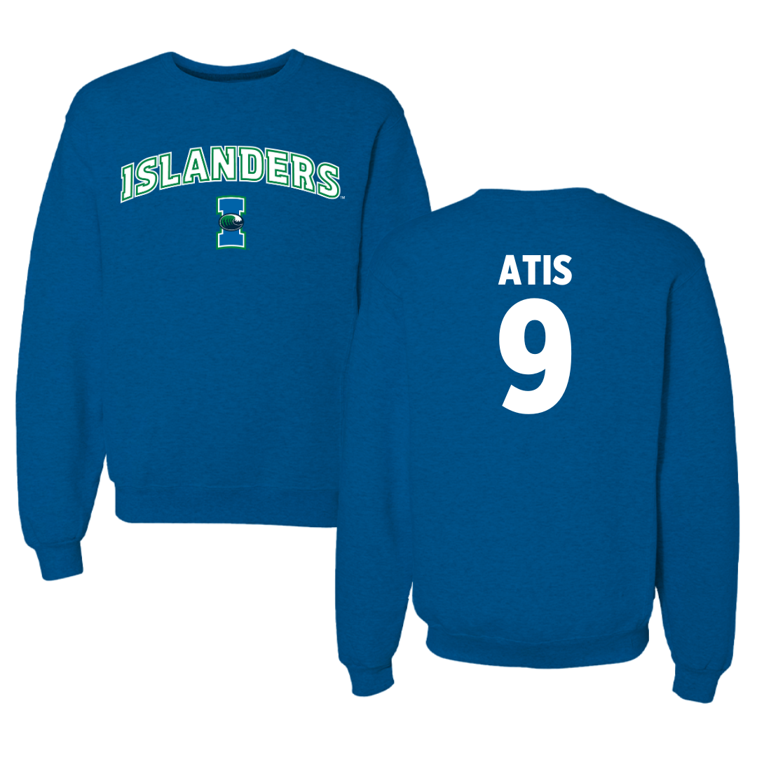 Texas A&M University-Corpus Christi Soccer Blue Crewneck - #9 Mai-Lisa Atis