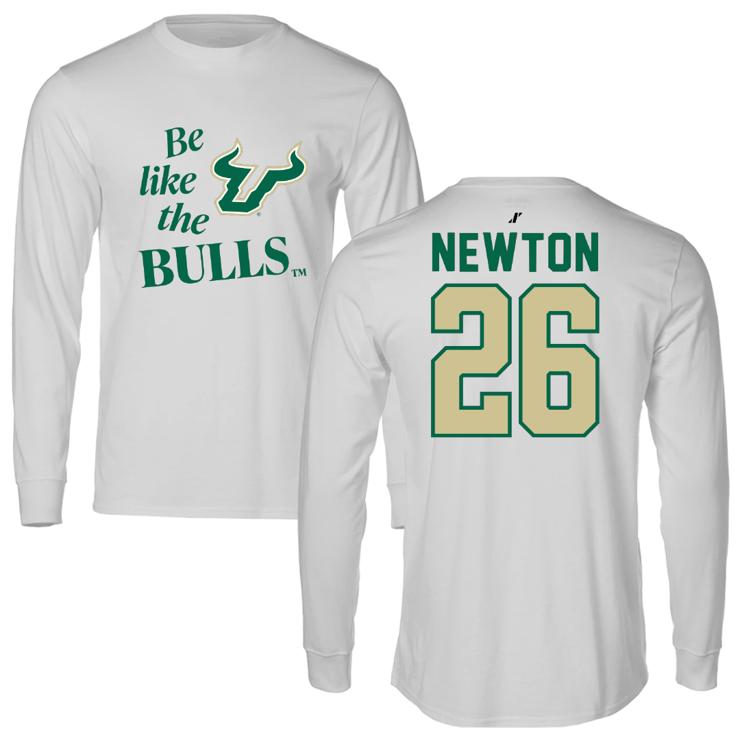 University of South Florida Baseball Light Gray Be Like Us Long Sleeve - #26 Austin Newton