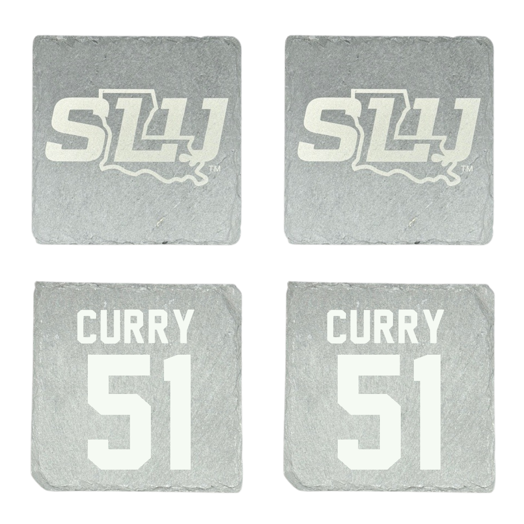 Southeastern Louisiana University Football Stone Coaster (4 Pack)  - #51 Breland Curry