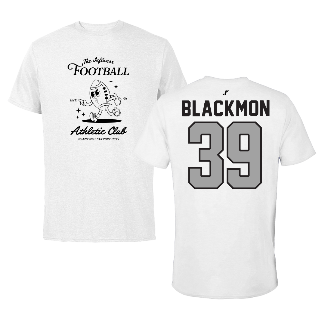 Football White Influxer Athletic Club Tee - #39 Brayden Blackmon