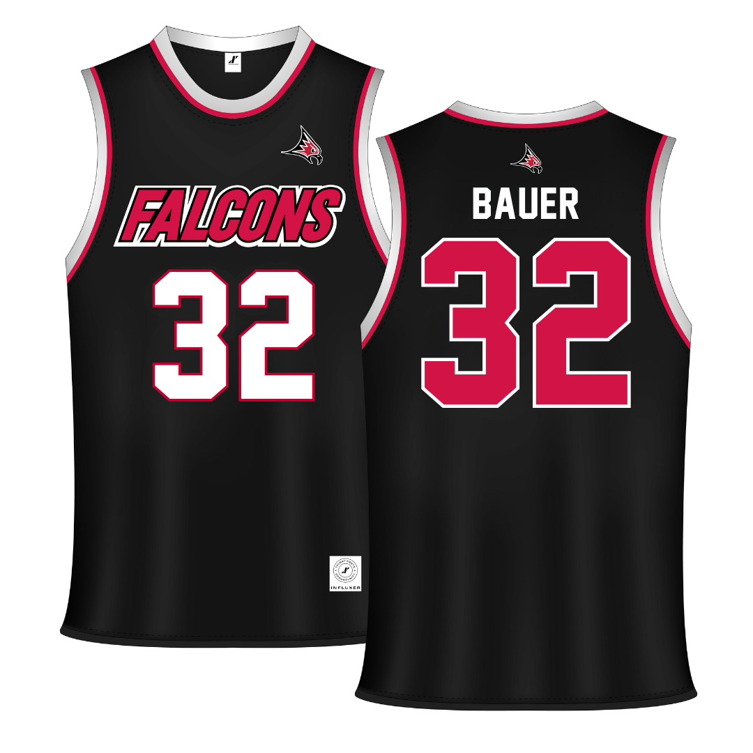 University of Wisconsin-River Falls Black Basketball Jersey - #32 Brynn Bauer