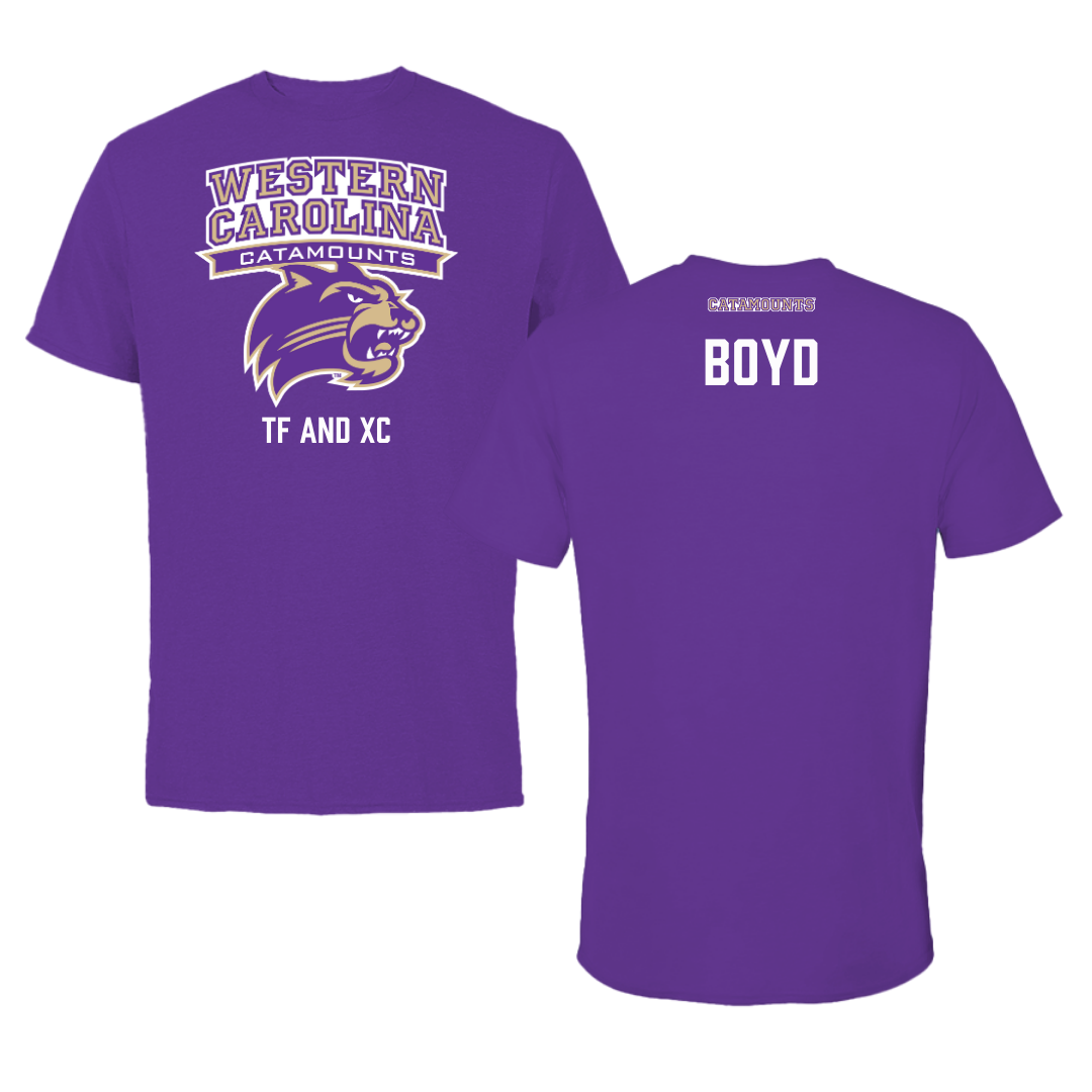 Western Carolina University TF and XC Purple Tee - Imani Boyd