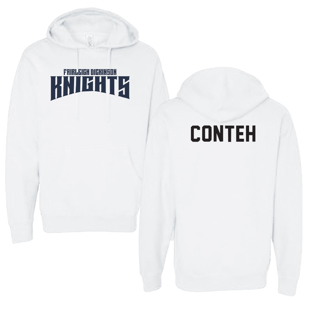 Fairleigh Dickinson University-Metropolitan Campus TF and XC White Classic Hoodie - Ekuyami Conteh