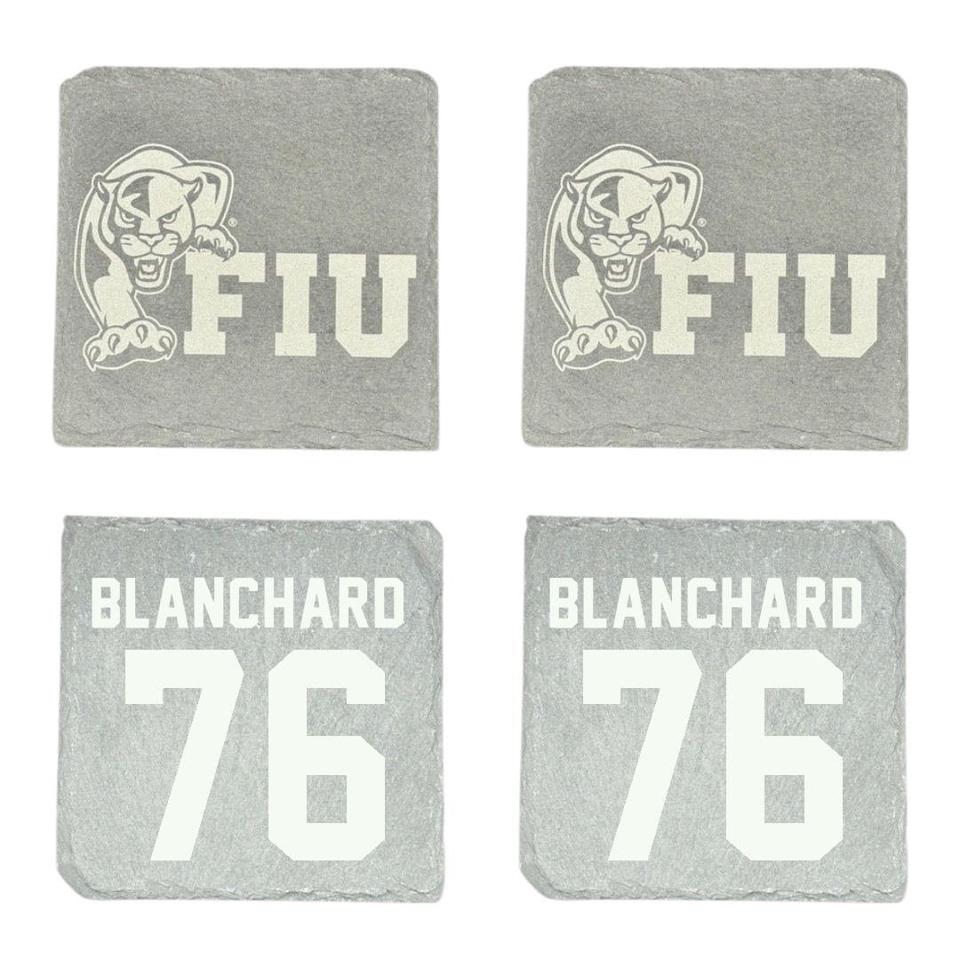 Florida International University Football Stone Coaster (4 Pack)  - #76 Bo Blanchard