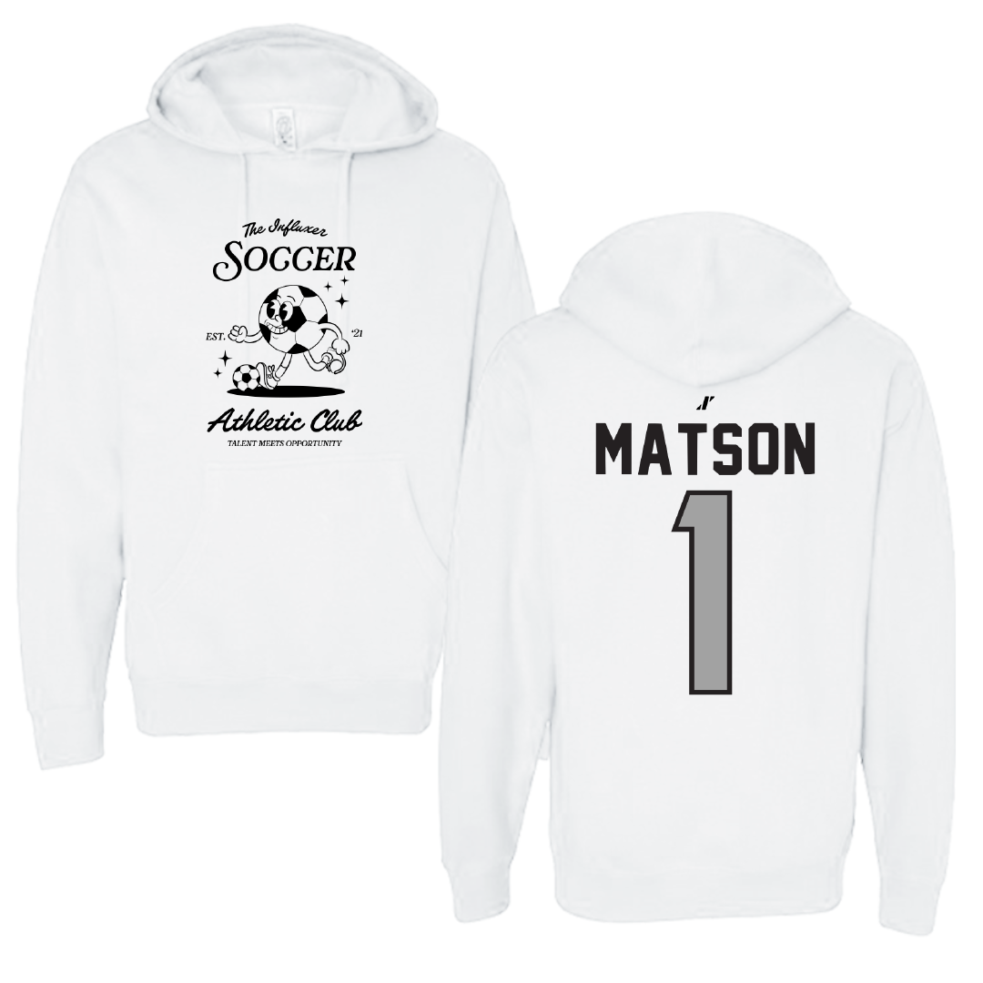 Soccer White Influxer Athletic Club Hoodie - #1 Kiara Matson