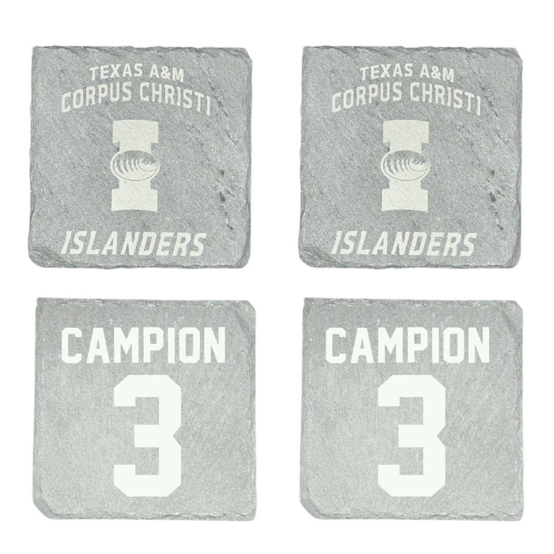 Texas A&M University-Corpus Christi Softball Stone Coaster (4 Pack)  - #3 Sidney Campion