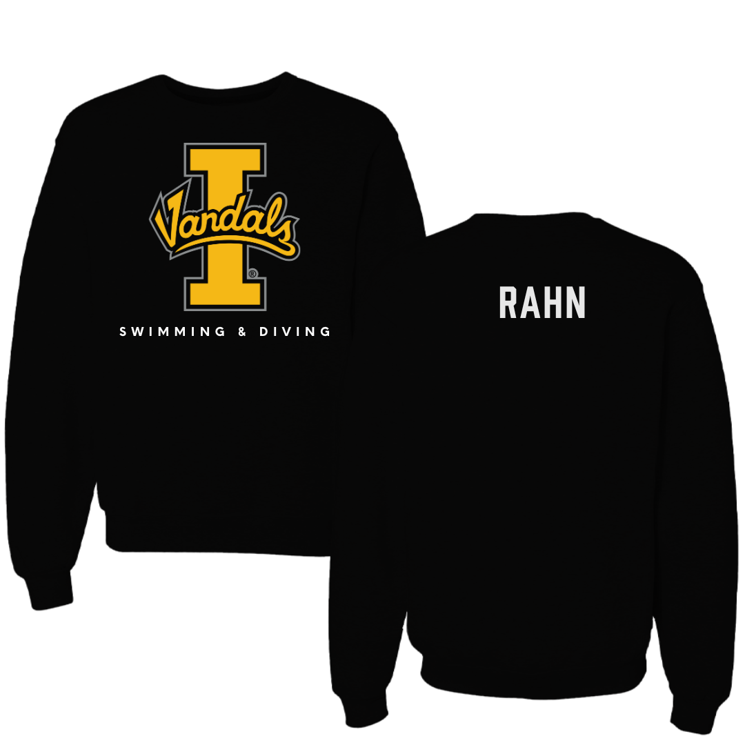 University of Idaho Swimming & Diving Black Crewneck - Bethany Rahn