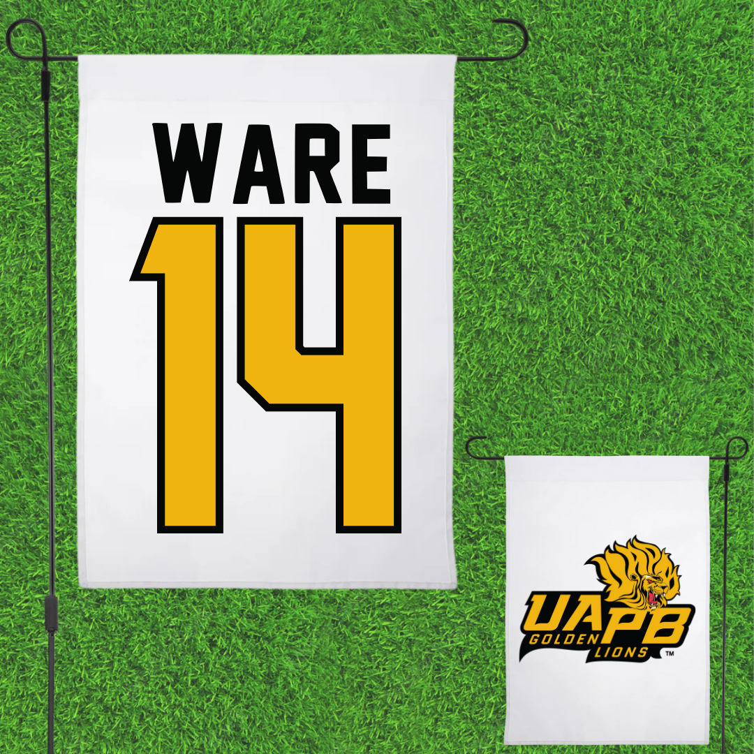 University of Arkansas-Pine Bluff Softball White Garden Flag - #14 Naiyestlie Ware