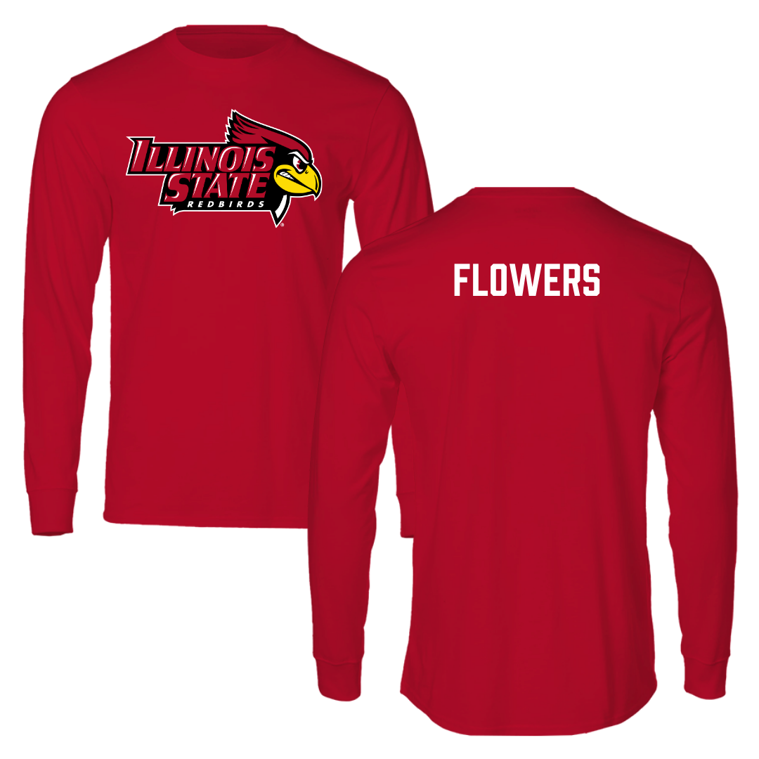 Illinois State University Track and Field Red Redbird Performance Long Sleeve - Chavi Flowers