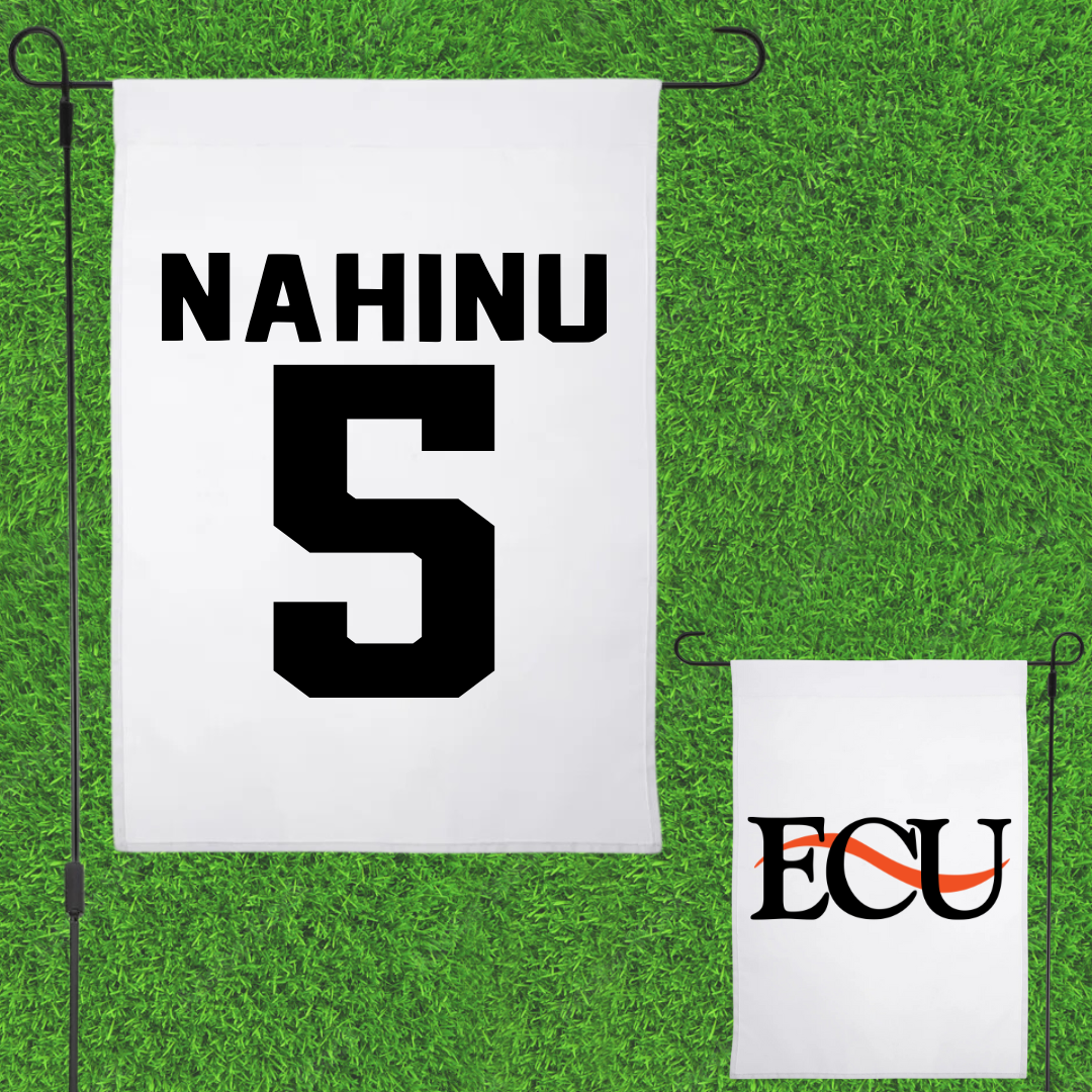 East Central University Volleyball White Garden Flag - #5 Angel Nahinu