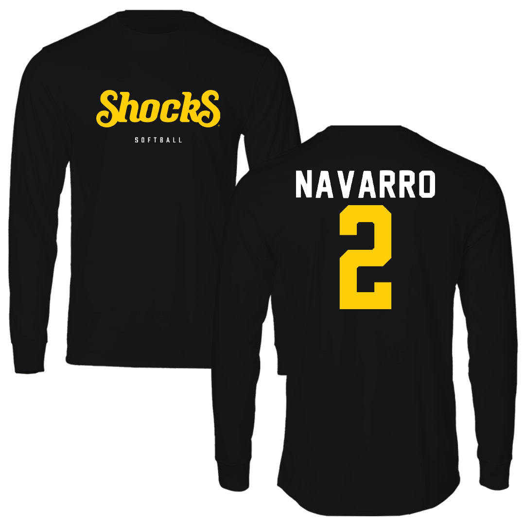 Wichita State University Softball Black Long Sleeve - #2 Makayla Navarro