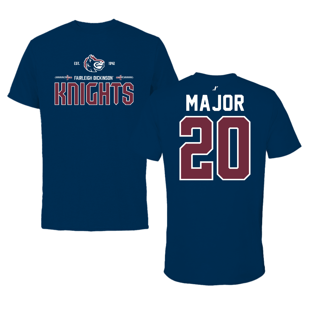Fairleigh Dickinson University-Metropolitan Campus Soccer Navy General Performance Tee - #20 Madison Major