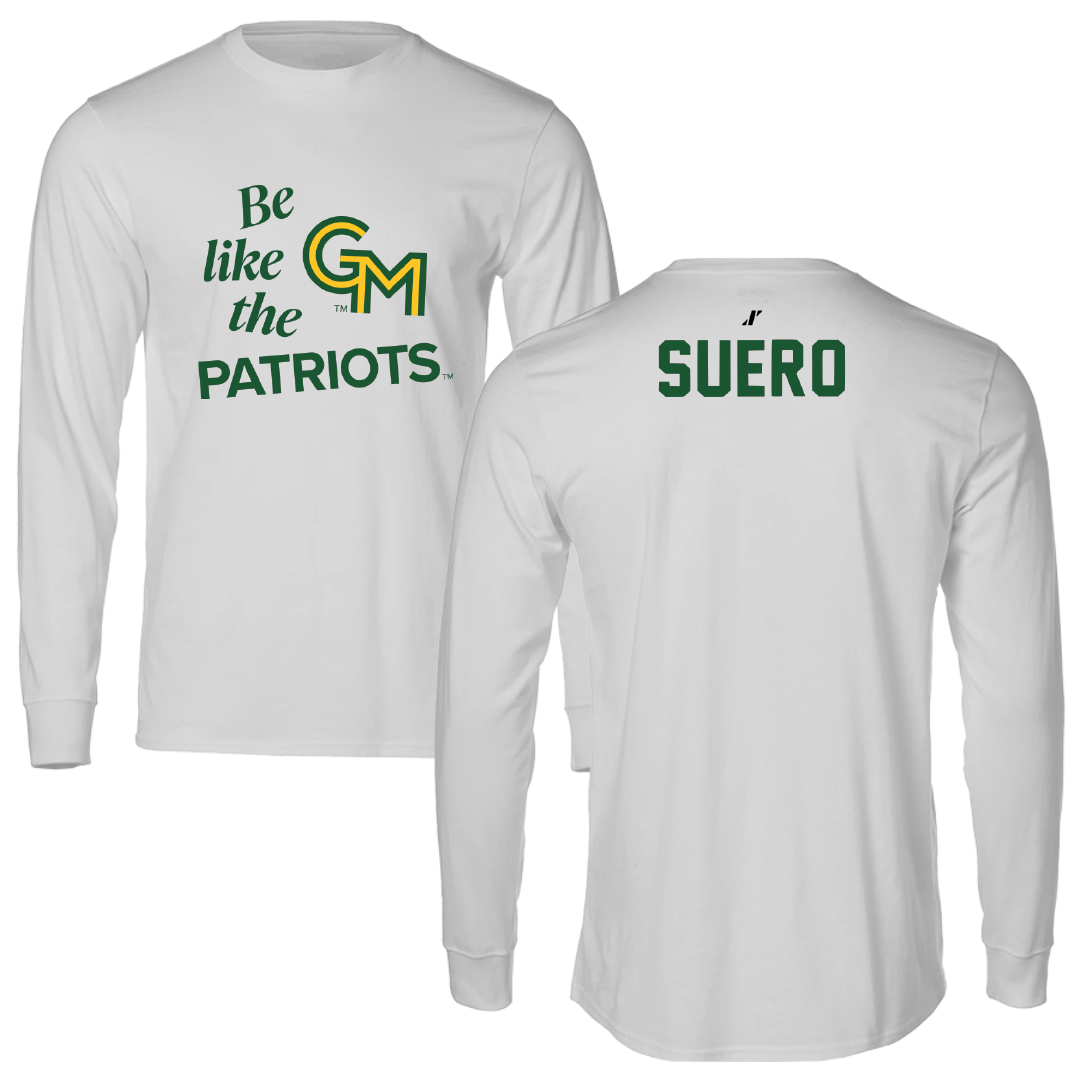 George Mason University TF and XC Light Gray Be Like Us Long Sleeve - Mia Suero