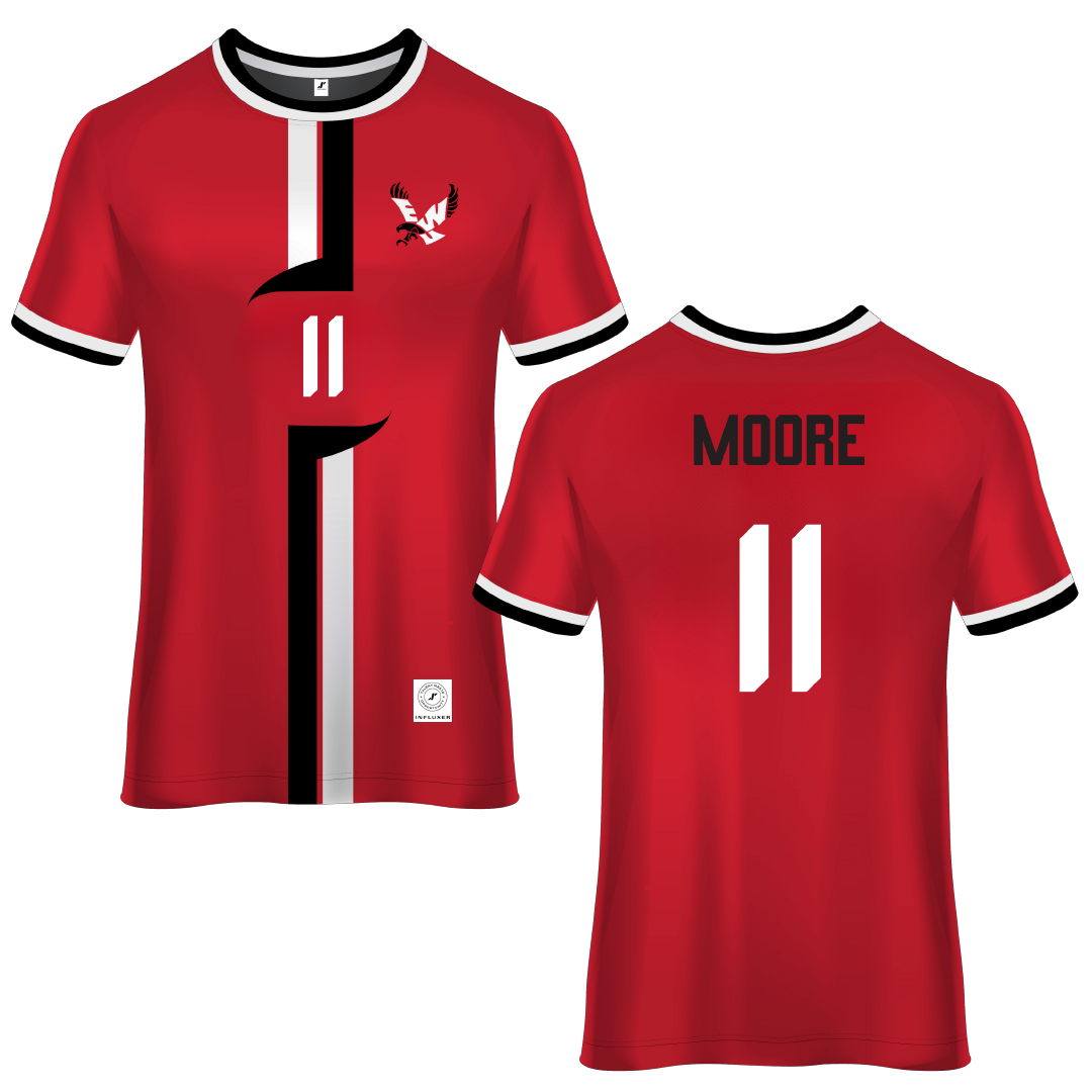 Eastern Washington University Red Soccer Jersey - #11 Kendall Moore