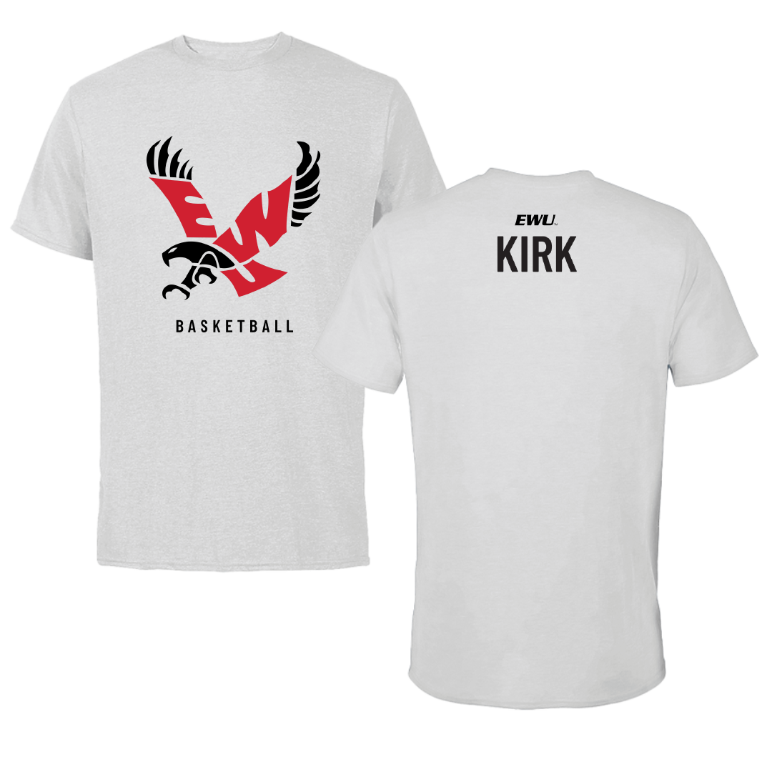 Eastern Washington University Basketball Light Gray Tee - Paris Kirk