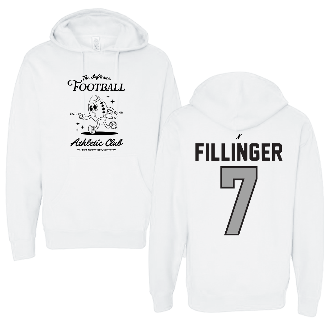 Football White Influxer Athletic Club Hoodie - #7 Van Fillinger