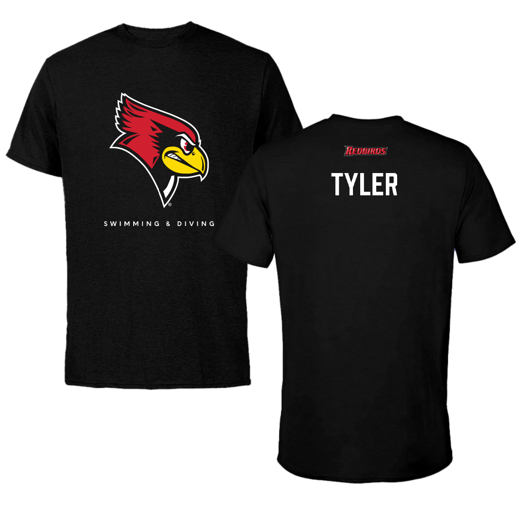 Illinois State University Swimming & Diving Black Performance Tee - Chloe Tyler
