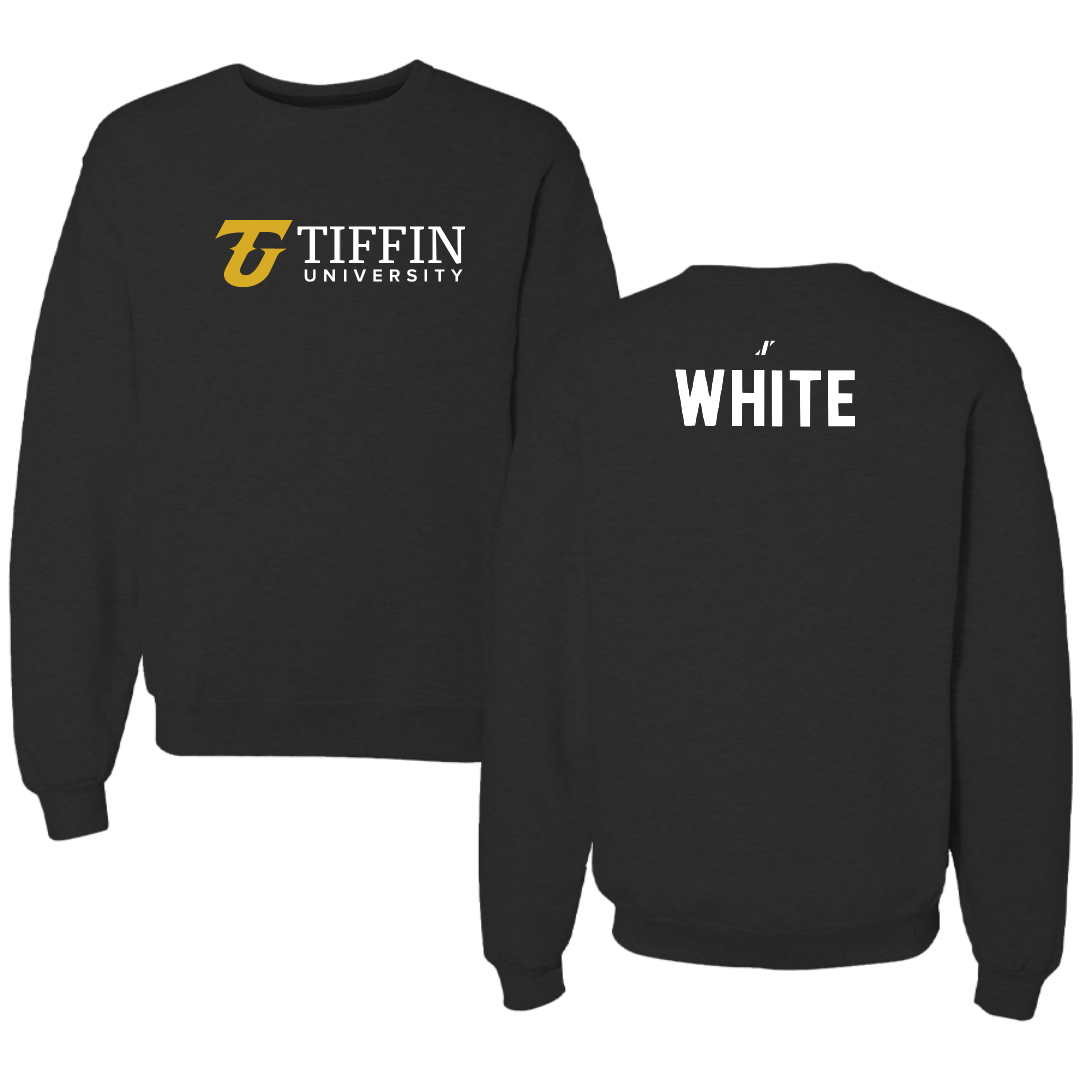 Tiffin University TF and XC Black Crewneck - Jaylen White