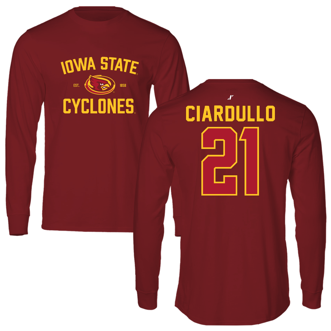Iowa State University Soccer Cardinal General Long Sleeve - #21 Ella Ciardullo
