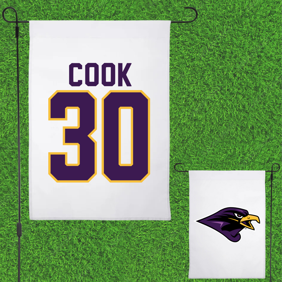 University of Montevallo Basketball White Garden Flag - #30 Savannah Cook