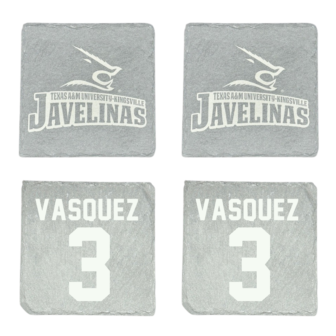 Texas A&M University-Kingsville Beach Volleyball Stone Coaster (4 Pack)  - #3 Kalani Vasquez